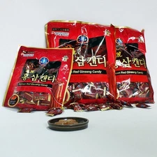 Korean Premium Red Ginseng Candy (200gx3packs) 600g - Strong Red Ginseng Tast...