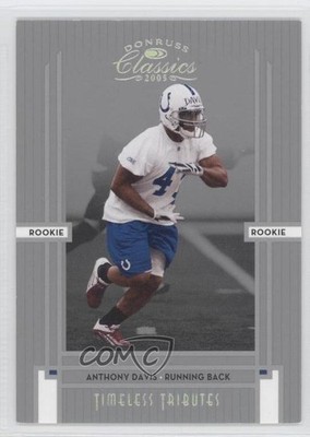 2005 Donruss Classics Timeless Tributes Silver 37/50 Anthony Davis Rookie RC 0b2