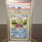 1999 Pokémon TCG Squirtle 1st Edition Base Set Shadowless 63/102 PSA 7