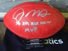 JOE MONTANA SB XVI, XIX, XXIV MVP signed Wilson THE DUKE Football Fanatics