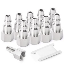 3/8-Inch NPT Female Industrial Air Tool Fitting 10 PCS 1/4-inch Plugs