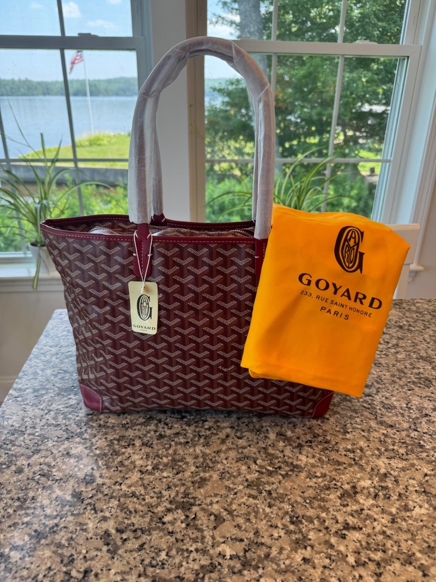 Burgundy Goyard Pm Tote Bag Goyard Artois PM Bordeaux (burgundy Red)