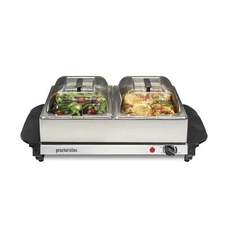 Grey - Proctor Silex Electric Double Buffet Server |3933
