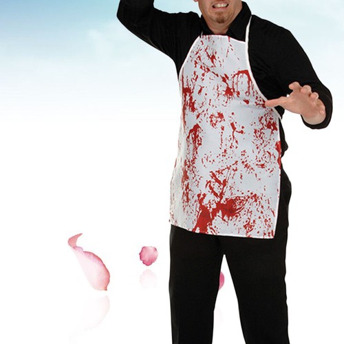 Apron Halloween Apron Horror Butchers Chef Kitchen Cook Apron for Adult Costume