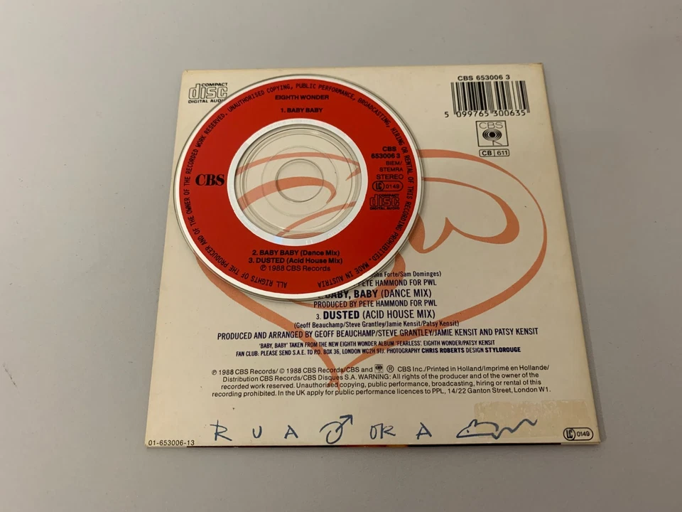 Eighth Wonder – Baby Baby - 3" Mini CD Single © 1988 - Bild 2 von 2