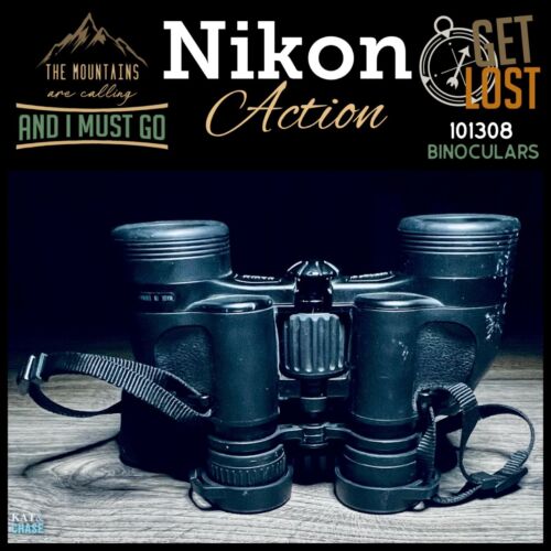 Nikon Action Binoculars 7X35 9.3 Degrees with Back Lens Cap and Strap Bird Watch - Picture 1 of 12