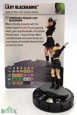 Heroclix Masters of Time set Lady Blackhawk #029 Uncommon figure w/card!