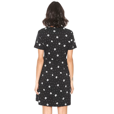 NWT New Vans Women's Graduate Dress Black Floral, Large