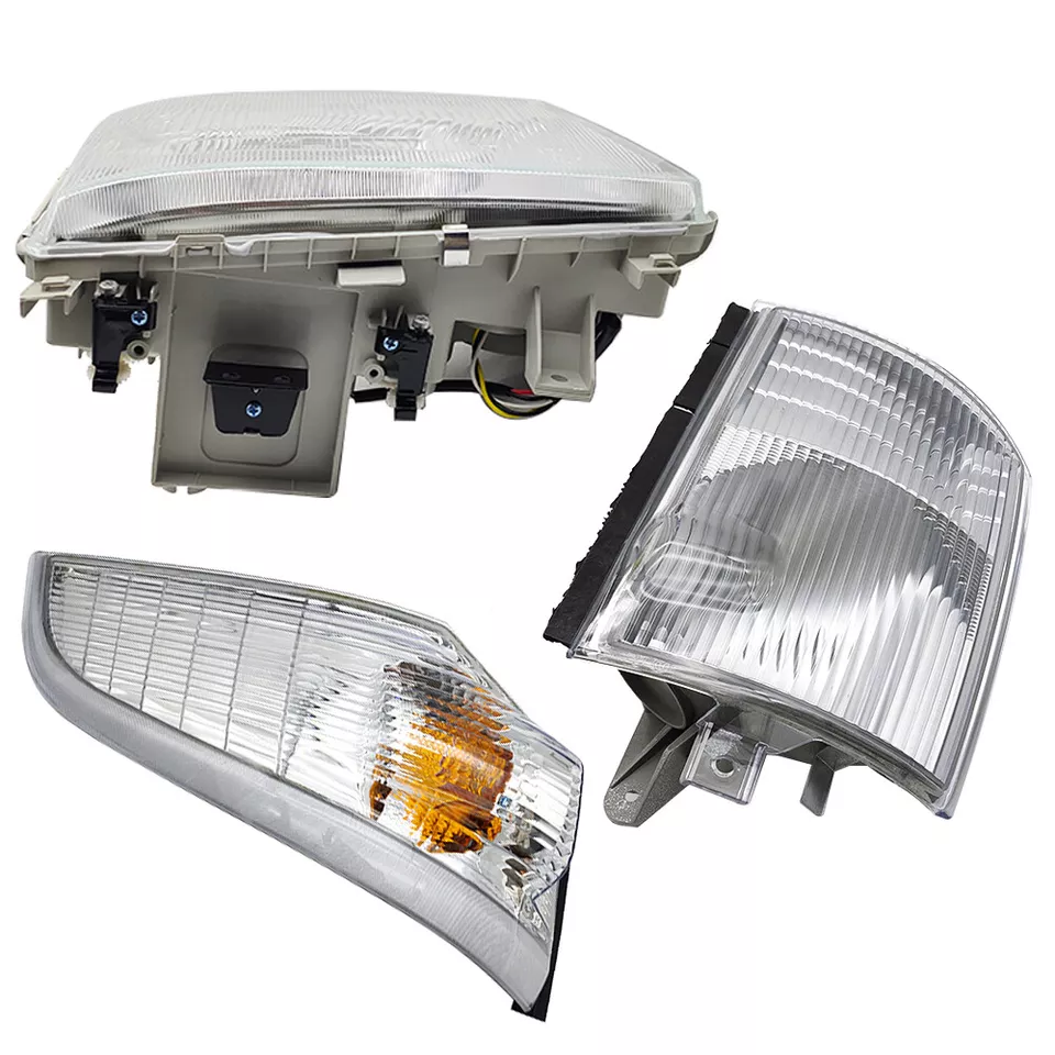 RH Headlight w/ Corner Lamp & Marker Light For Mitsubishi FUSO FE140 FE145 FE180 - Image 2 of 4