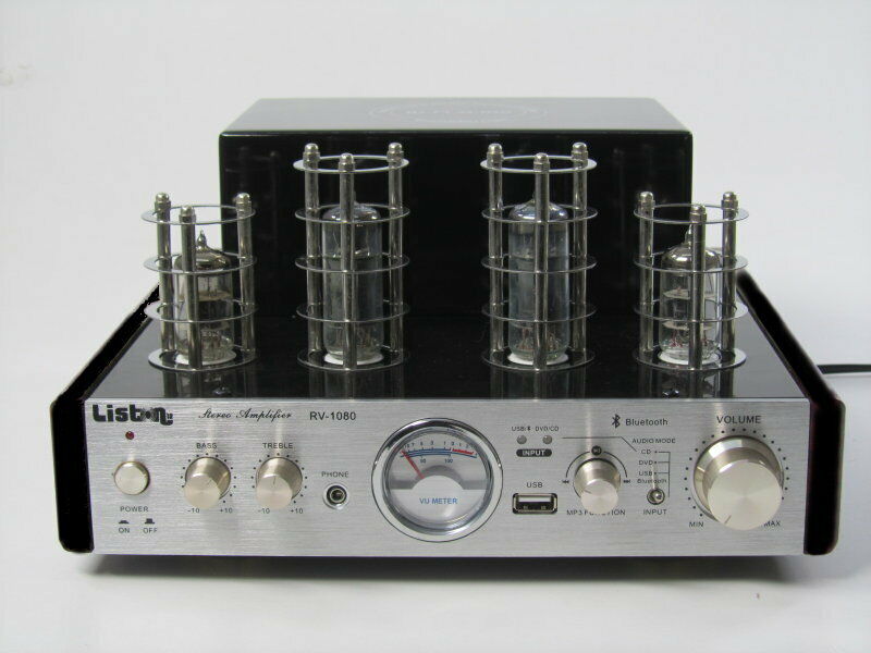 Röhrenverstärker Tube Amplifier USB Eingang Bluetooth HIFI Stereo 2 x 40 Watt 