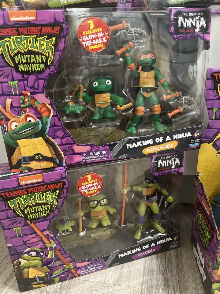 大量 忍者神龟 Mutant Mayhem 可动人偶 10 件装 全新!! — 第 2/4 张图片