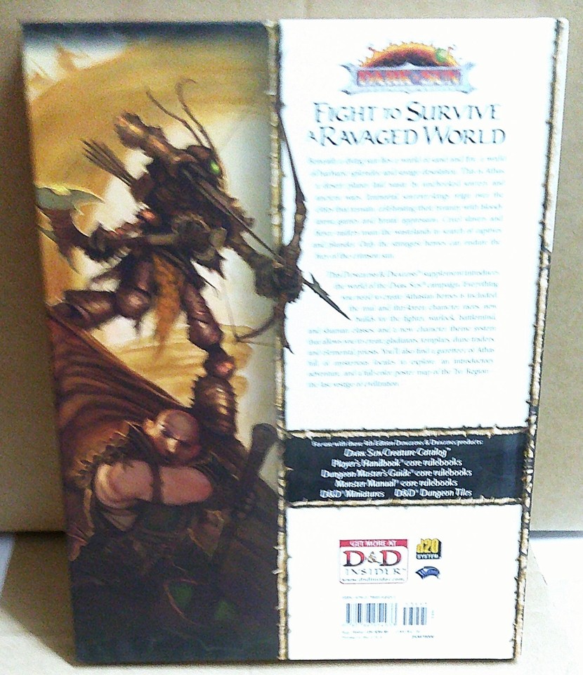 Dark Sun Campaign Setting - Dungeons And Dragons 4ed - Portal RPG E Jogos - Foto 7