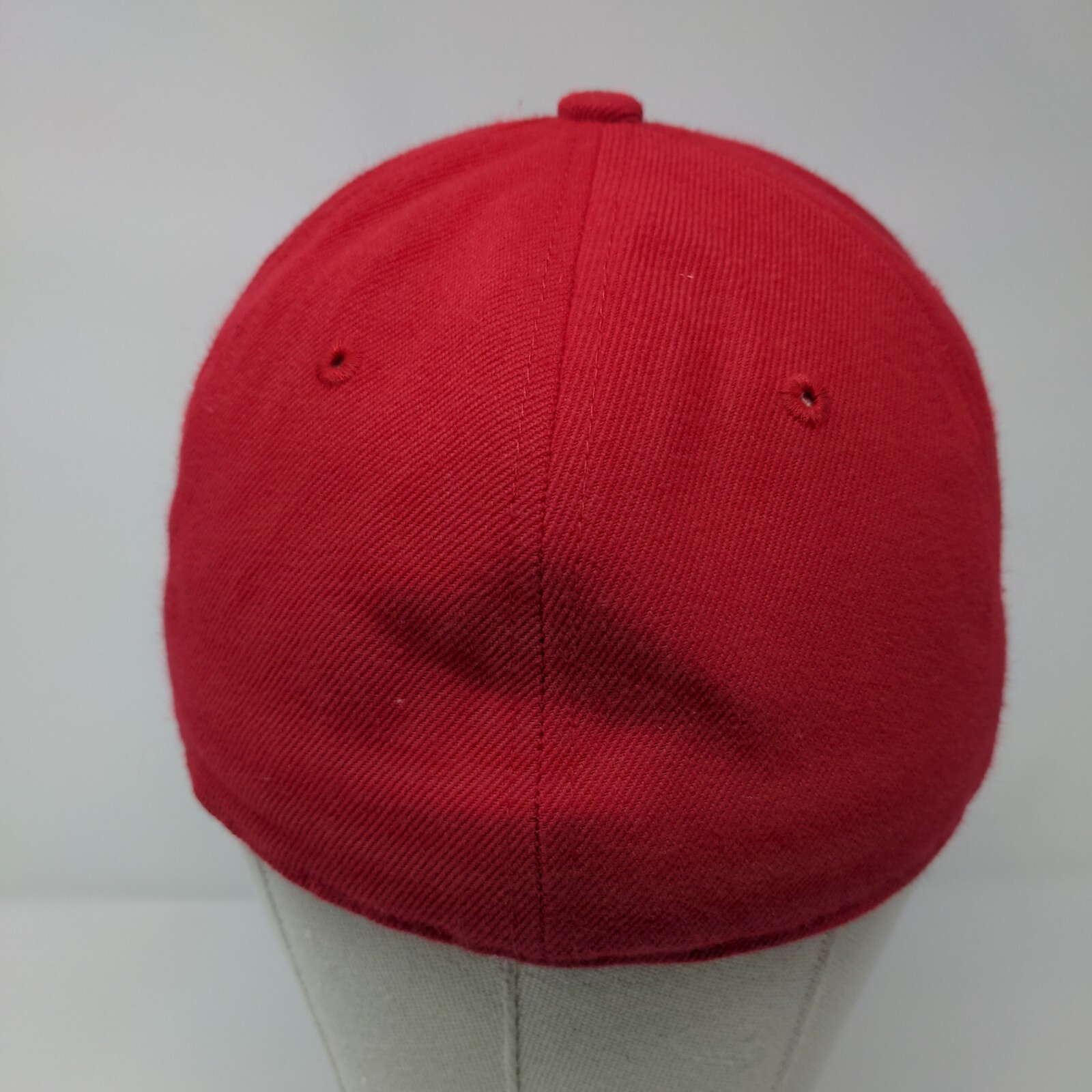 Decky Fitted Hat Red One Size Solid 6 Panel Vent … - image 5