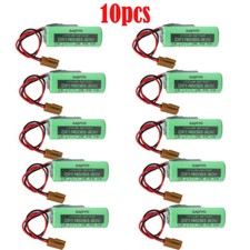 10pcs SANYO CR17450SE-R 3V 2500mAh PLC Lithium Battery Non-rechargeable w/ Plug