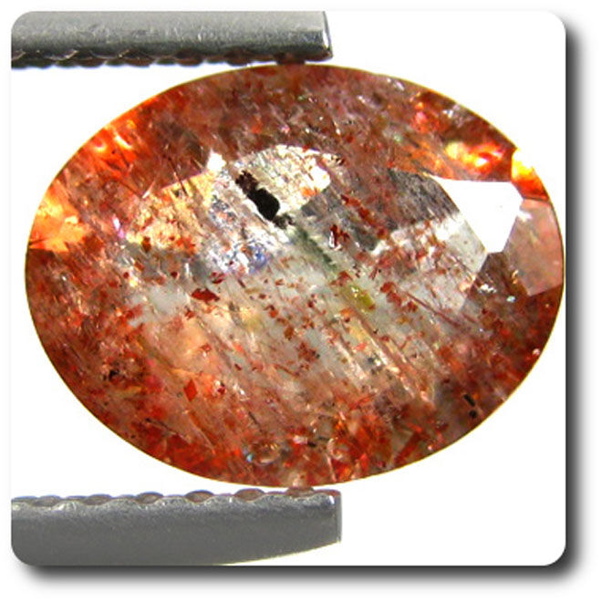Andésine rouge Congo 1.45 cts minéraux et pierres précieuses VS de joaillerie