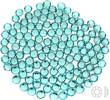 Aqua Bohemica, Preciosa Genuine Czech 8-faceted Chaton Rose Flatback Rhinestones
