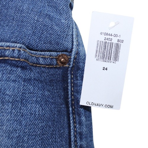 New Old Navy Women's High Rise OG Straight Blue Jeans Pants Plus Size 24x26.5 in - Picture 3 of 6