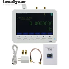 50Hz-4GHz RF Frequency Meter PortablE Frequency Counter ，w/ 5" Color Display