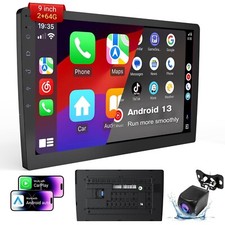 Wireless Double Din Car Stereo with 9" HD Touchscreen | CarPlay & Android Aut...