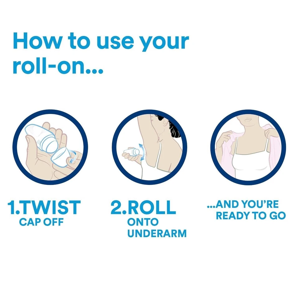 Dove Roll On Original Scent Antiperspirant Deodorant Go Fresh 50 ml x  6 Pack - Image 4 of 4