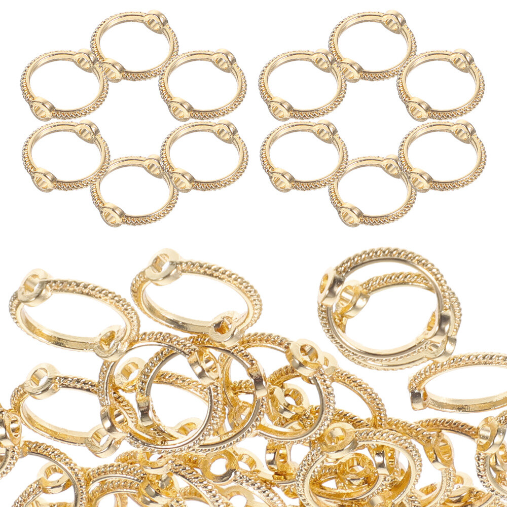 Adabele 20 Stück Drachenform Schmuckkomponenten – Anlaufgeschützt, Goldfarben, 60 Mm, Für Ohrringe