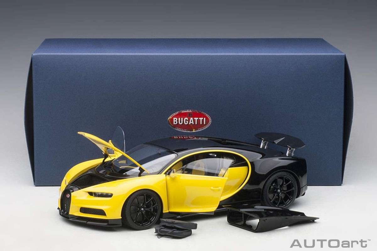 Autoart 1/18 Bugatti Shiron 2017 Yellow/Black finished product | eBay