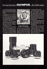 3w21122/ Alte Reklame aus 1972 &ndash; Die neue Generation - OLYMPUS