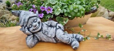 Gartenfigur Steinfigur Elfe/Fee Elfenfigur Elfenjunge Troll 