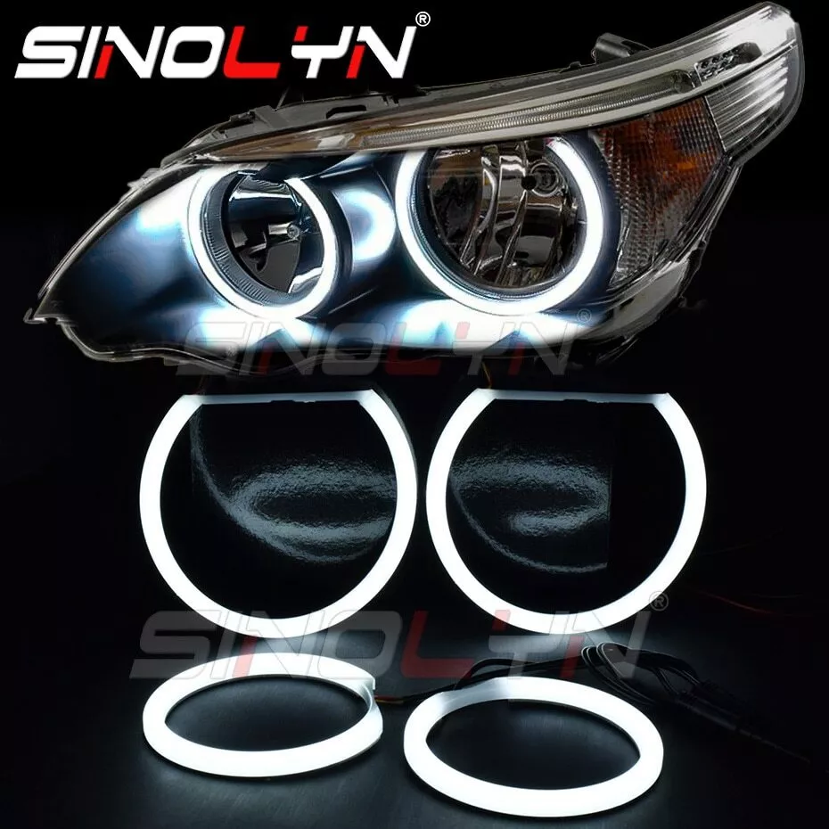 Angel Eyes For BMW E60 E61 520i 525i 530i 540i 545i 550i M5 Xenon Headlight  DIY