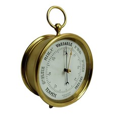 Baromètre anéroïde de table français XIXe-XXème
