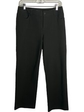 Talbots Wide Leg Olive Pants Cropped Women's Size 4 Green Stretch