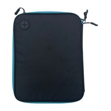 Maxell Double Layer Carrying Case Elastic Bands Mesh Pockets Blue 