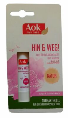 Aok Anti-Pickel Abdeckstift mit Tonerde, Natur, antibakteriell