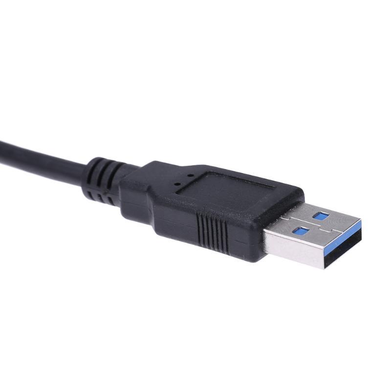 System-S Cavo Adattatore USB 3.0 Tipo A A Micro SATA (7+9 Pin) Per HDD/SSD 1.8 Pollici - Plug And Play, 23 Cm - 5