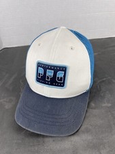 YOUTH Columbia Performance Fishing Gear PFG FITTED Blue Hat Cap SEE MEASUREMENTS