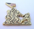 U.S. MARINES IWO JIMA (1-1/4") Military Hat Pin 14519 HO — photo 2