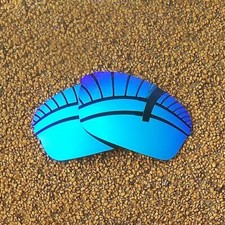 Polarized Lenses Replacement for-OAKLEY Half Wire 2.0 Sunglass- Ice Blue Mirror