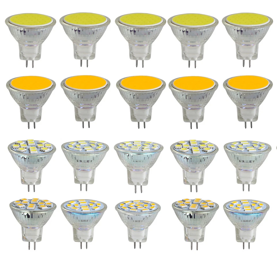 1X 10X MR11 GU4 LED Spotlight Bulbs 12V 24V COB SMD 3W Replace 30W Halogen Lamp - Image 3 of 4