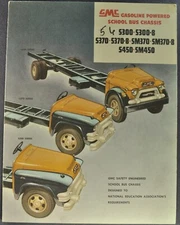 1956 GMC Truck School Bus Chassis Brochure Folder S300 S450 Nice Original 56