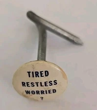 Rare Vintage Milk Advertisement Nail W Pin Parisian Novelty Co Chicago