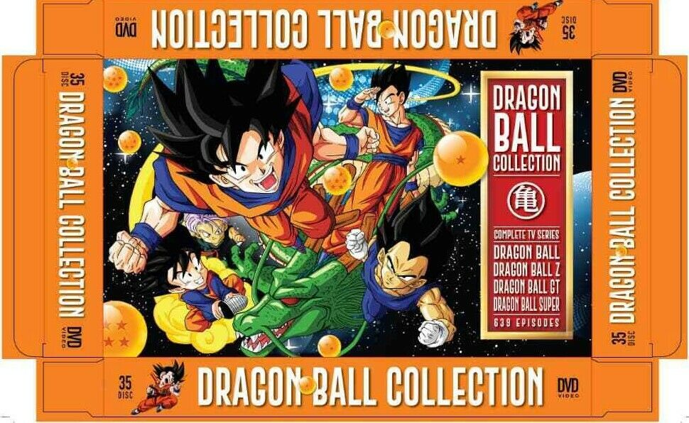 DVD Dragon Ball Eps 1-153End + Dragonball Z Ep 1-291End. English Dub. Dual  audio