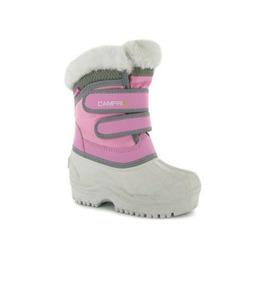 Campri Junior Schneestiefel Mädchen Riemen Thermo Winter Schneeschuh Stiefel UK 6