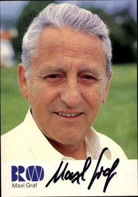 Ak Schauspieler Maxl Graf, Portrait, Autogramm - 11509329