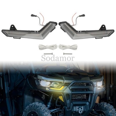 LED Front Accent Lights Turn Signal Running Lamps For Can-Am Commander 2021-2025
