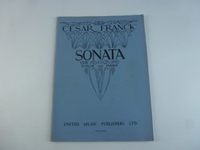 Cesar Franck Sonate Violine und Klavier Noten United Music Publishers blau