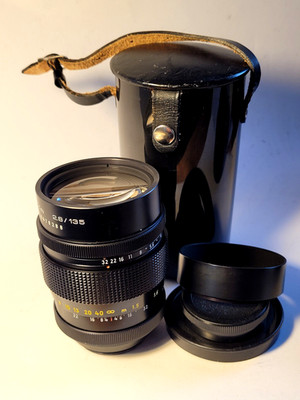 M42 Pentacon 1:2,8/135 15 blades MINT Condition LENS 135mm Meyer Optik Orestor