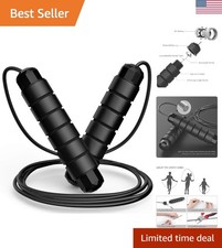 Ergonomic Jump Rope with Ball Bearings - Ideal for Quick Cardio Sessions