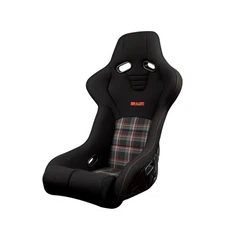 Braum® One Black Cloth & Red Plaid FALCON-R Fixed Back Composite FRP Bucket Seat