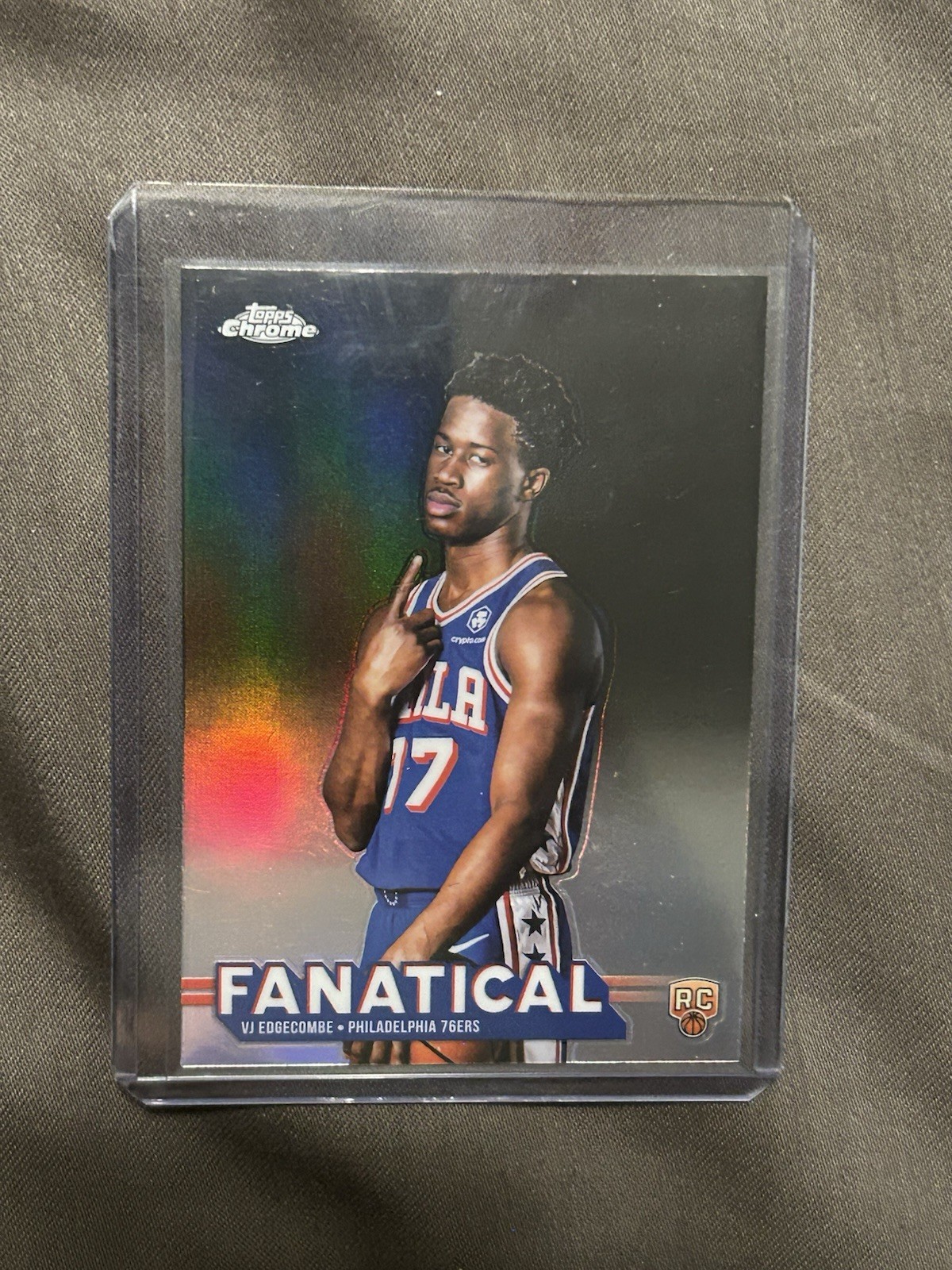 2025-26 Topps Chrome VJ Edgecombe Rookie RC Fanatical SSP CASE HIT #FAN-23 76ers