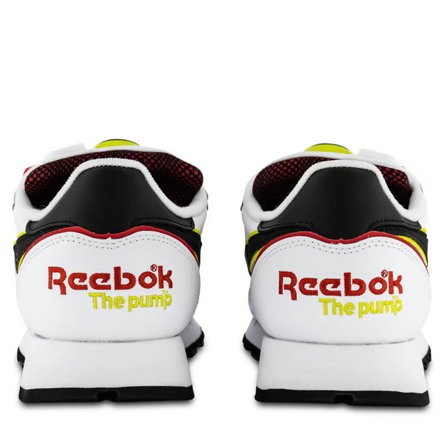 Size 9.5 - Reebok Classic Leather Pump White Acid Yellow for sale